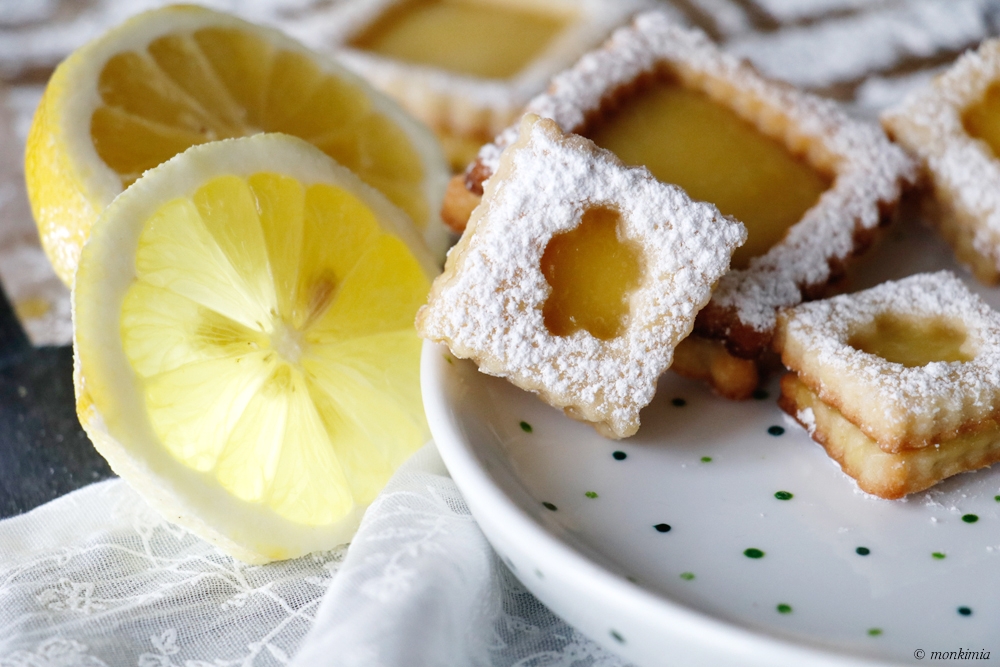 Zitronen Kekse, Lemon Curd Cookies